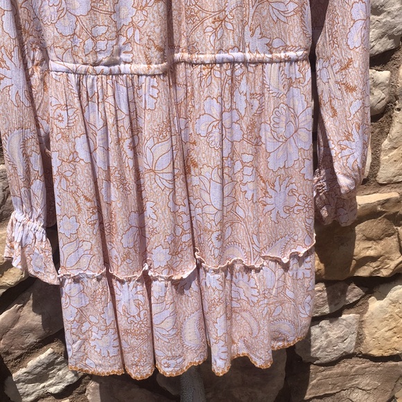 House of Harlow 1960 Floral Mini Boho Dress size Medium - Picture 8 of 11